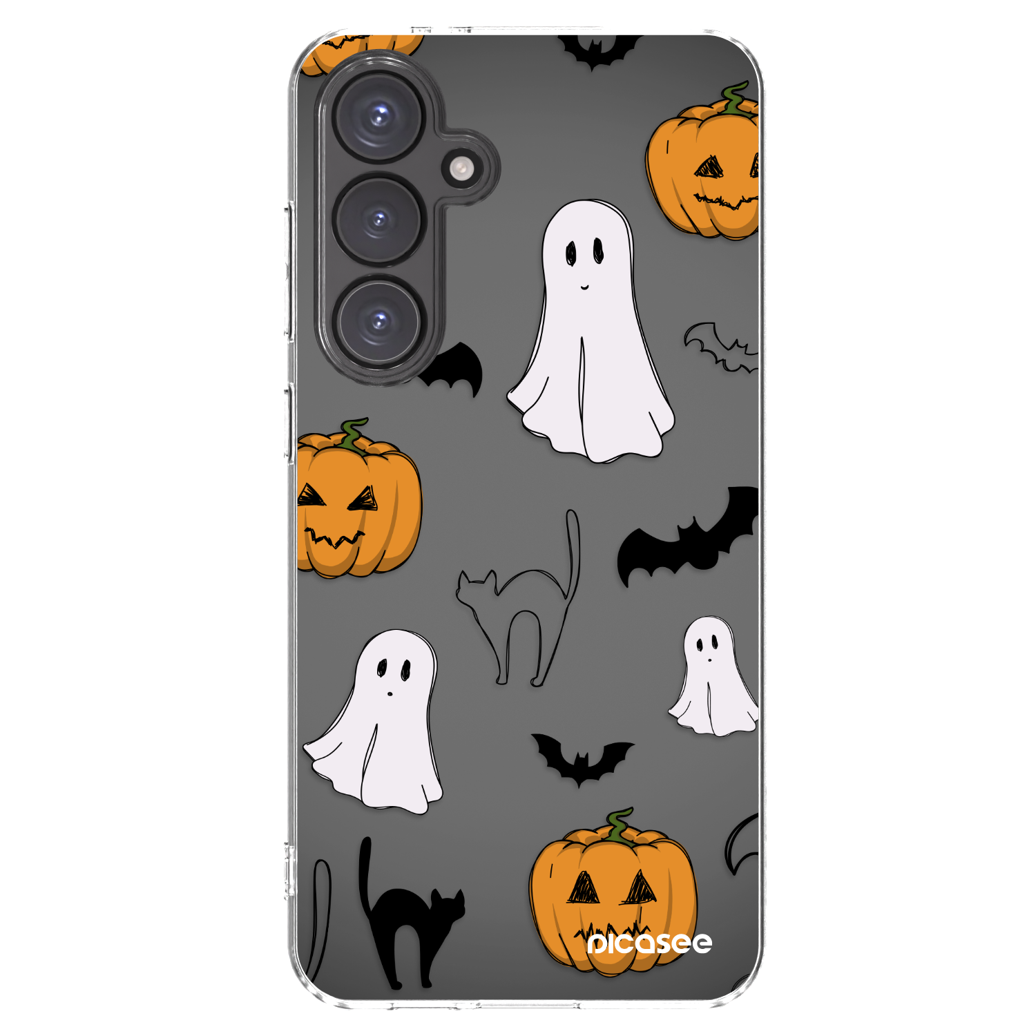 Picasee husă transparentă din silicon pentru Samsung Galaxy S24 FE S721B - Spooky crew