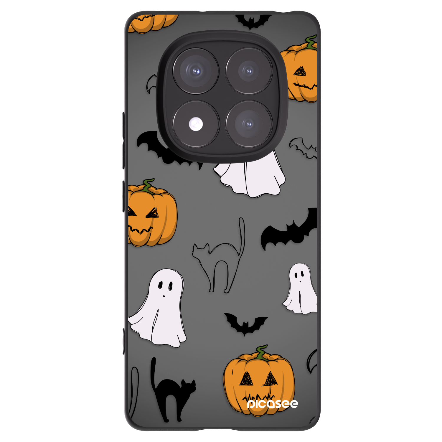 Picasee husă neagră din silicon pentru Xiaomi Redmi Note 14 Pro+ 5G - Spooky crew