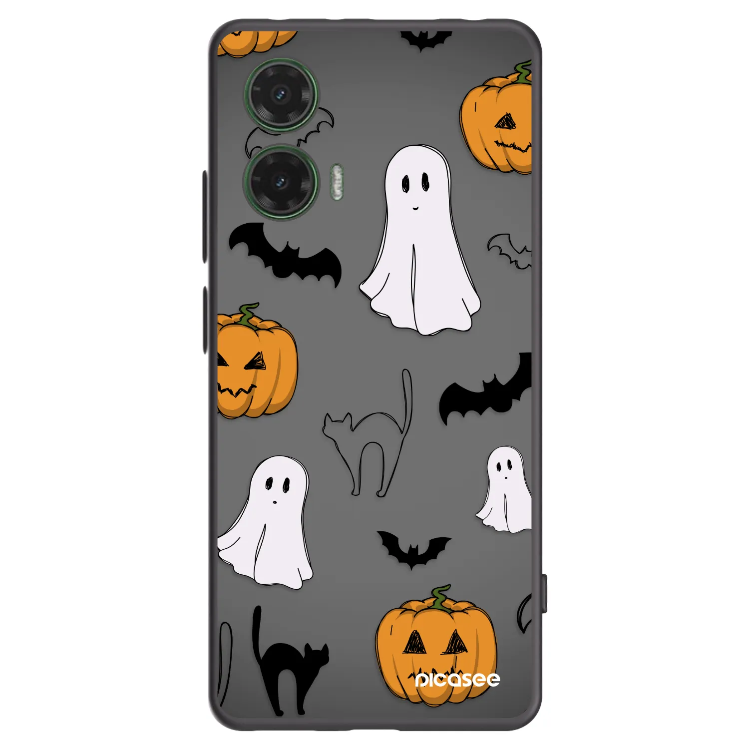 Picasee husă neagră din silicon pentru Motorola Moto G35 5G - Spooky crew