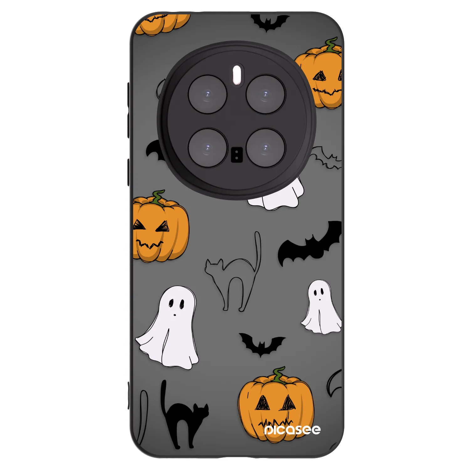 Picasee husă neagră din silicon pentru Honor Magic7 Pro 5G - Spooky crew