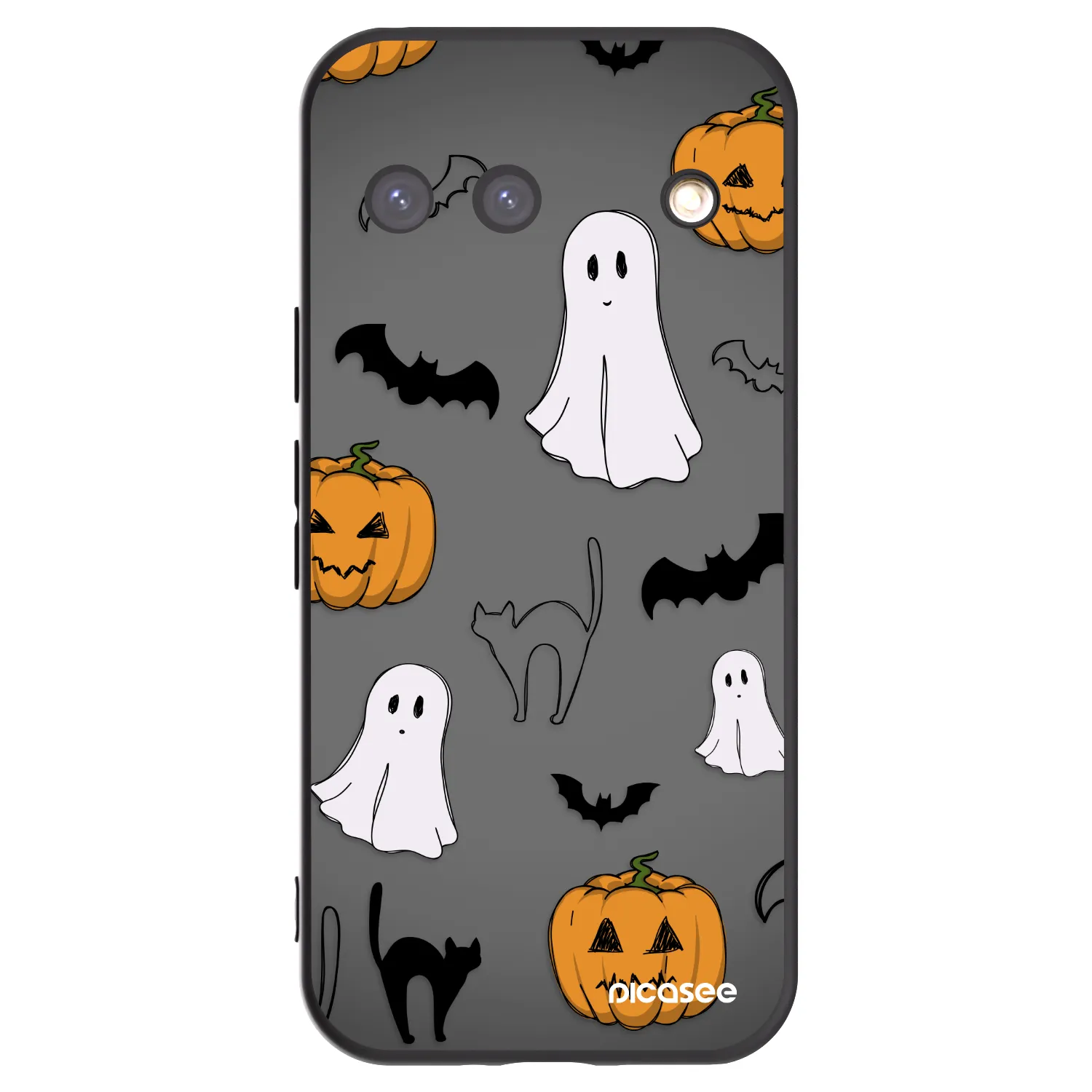 Picasee husă neagră din silicon pentru Google Pixel 9 - Spooky crew
