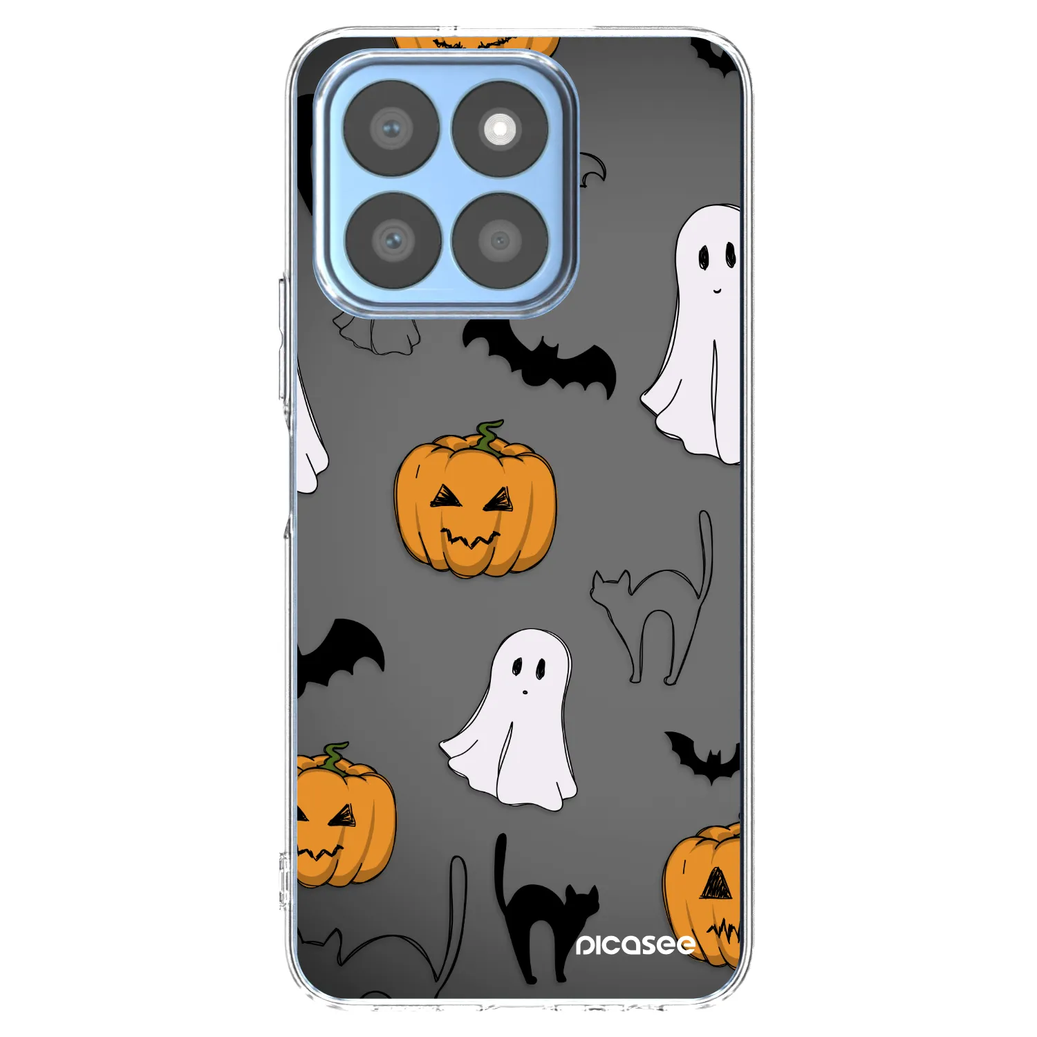 Picasee husă transparentă din silicon pentru Honor X8c - Spooky crew