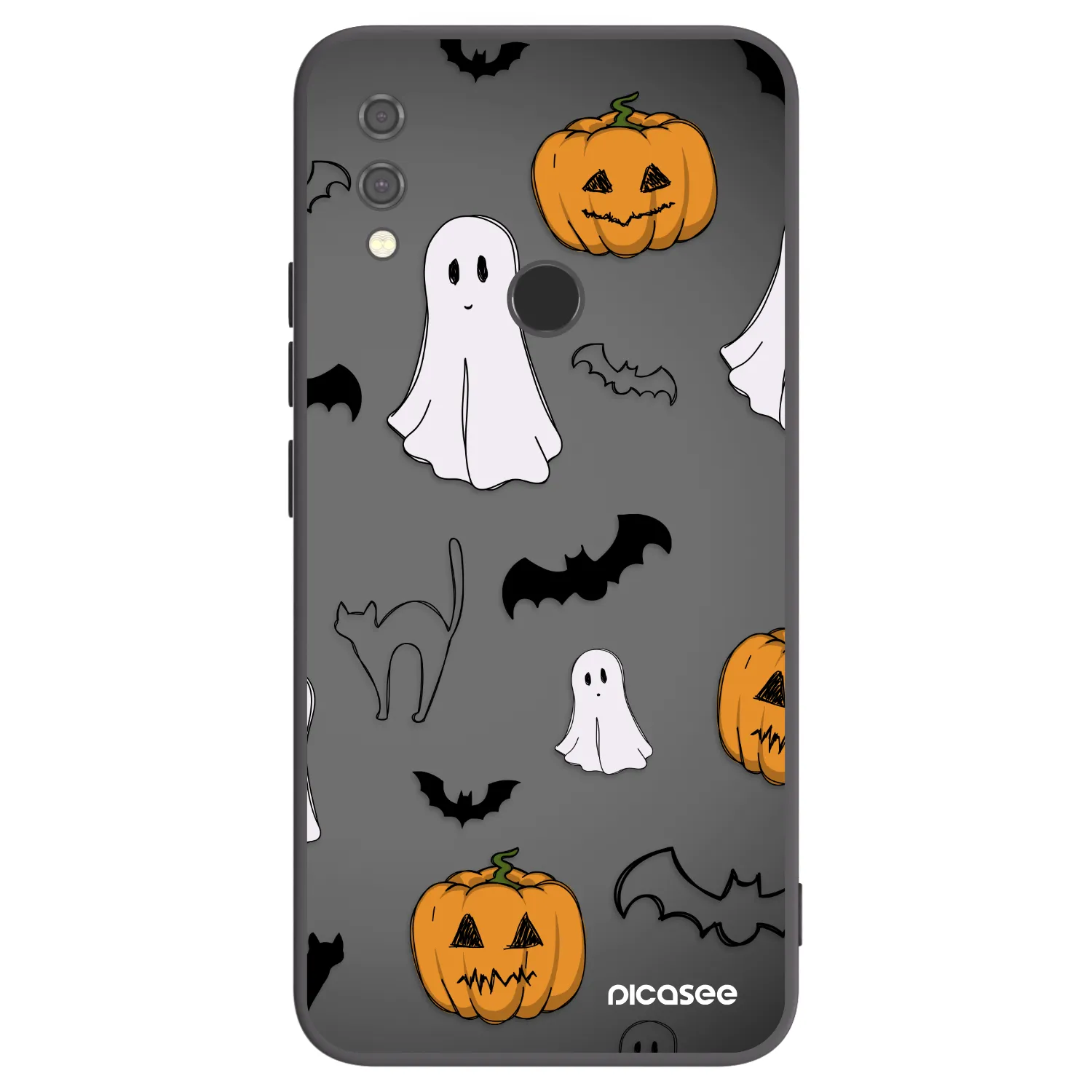 Picasee husă neagră din silicon pentru Xiaomi Redmi Note 7 - Spooky crew