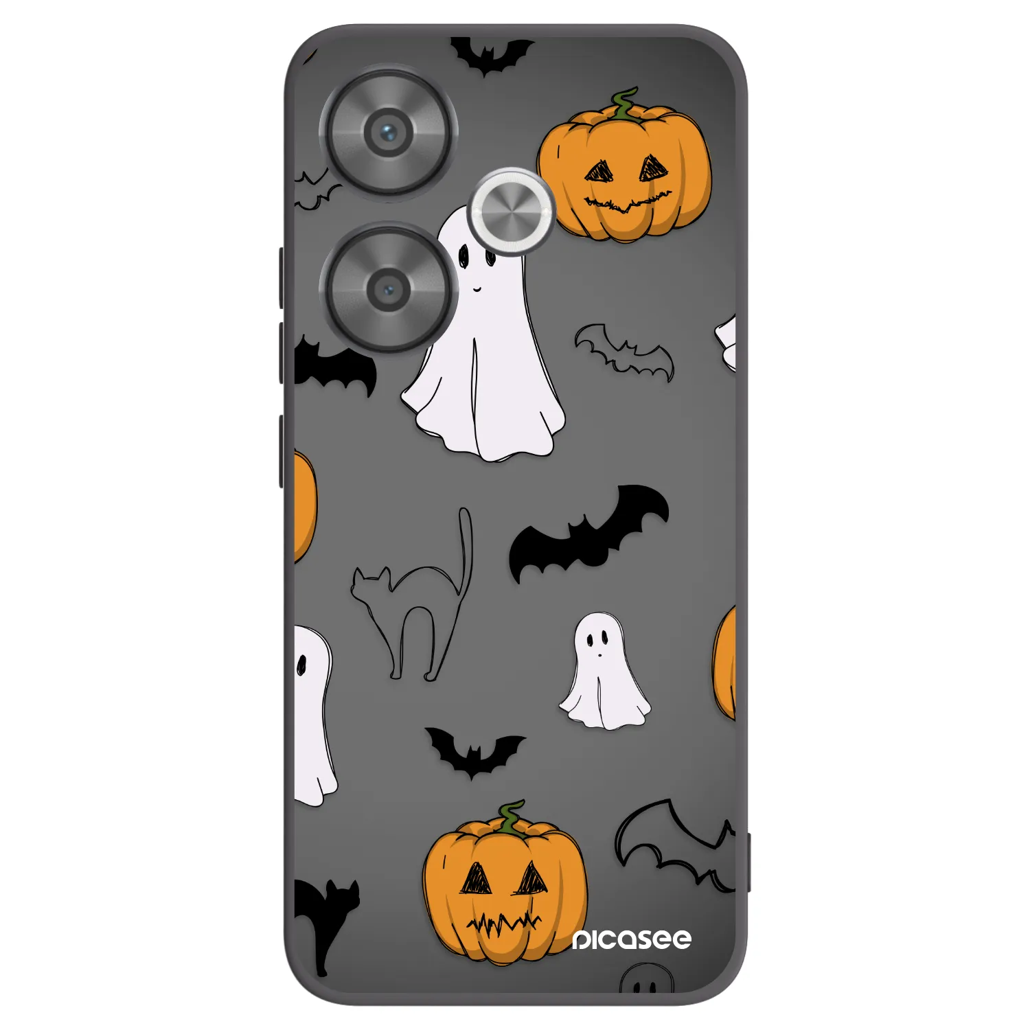 Picasee husă neagră din silicon pentru Xiaomi Poco F6 - Spooky crew