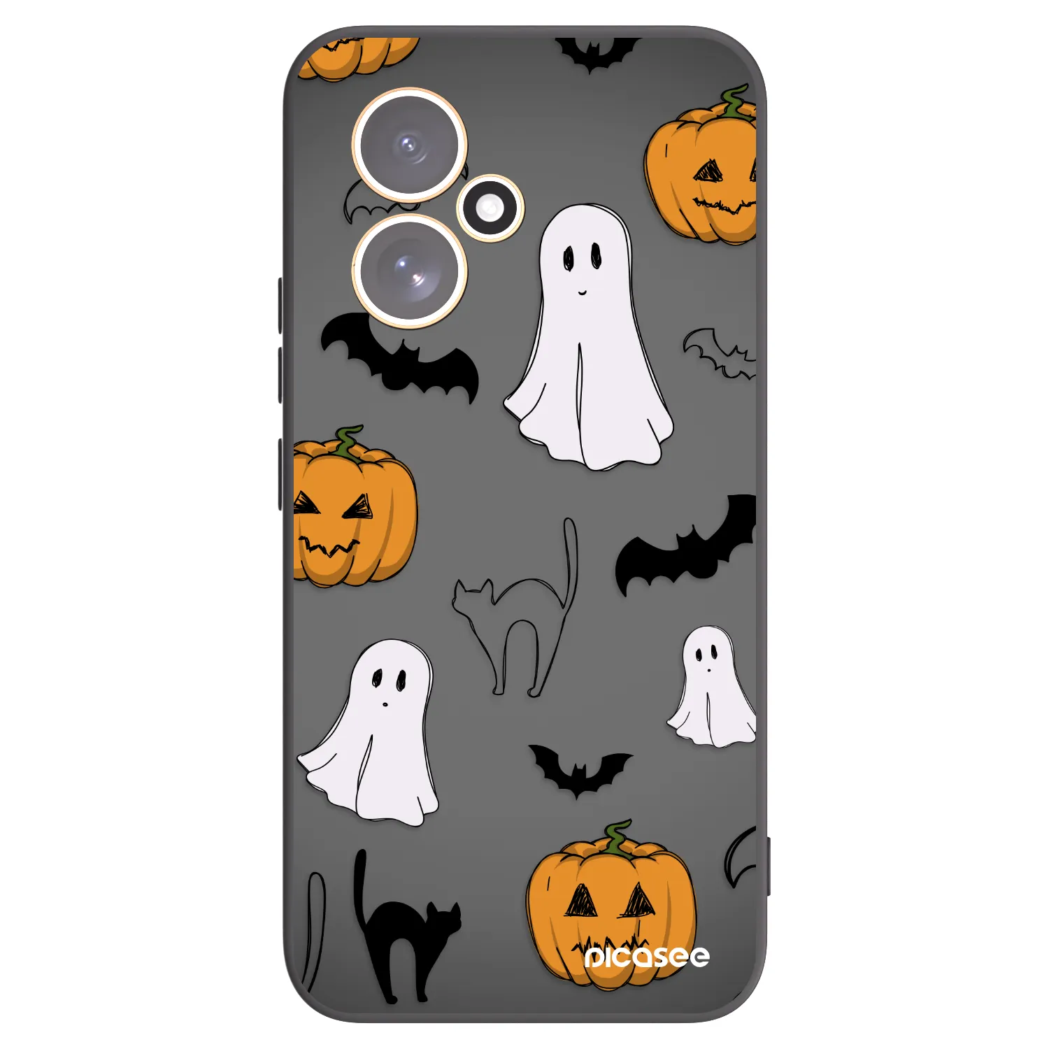 Picasee husă neagră din silicon pentru Honor 400 5G - Spooky crew