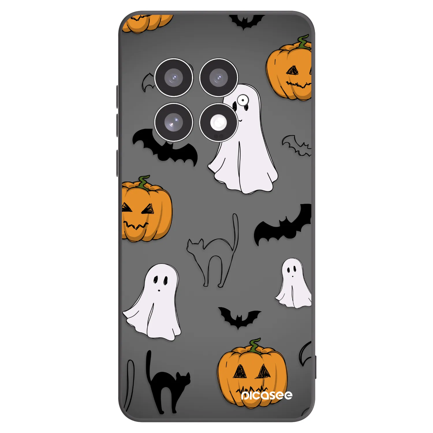 Picasee husă neagră din silicon pentru OnePlus 13 5G - Spooky crew