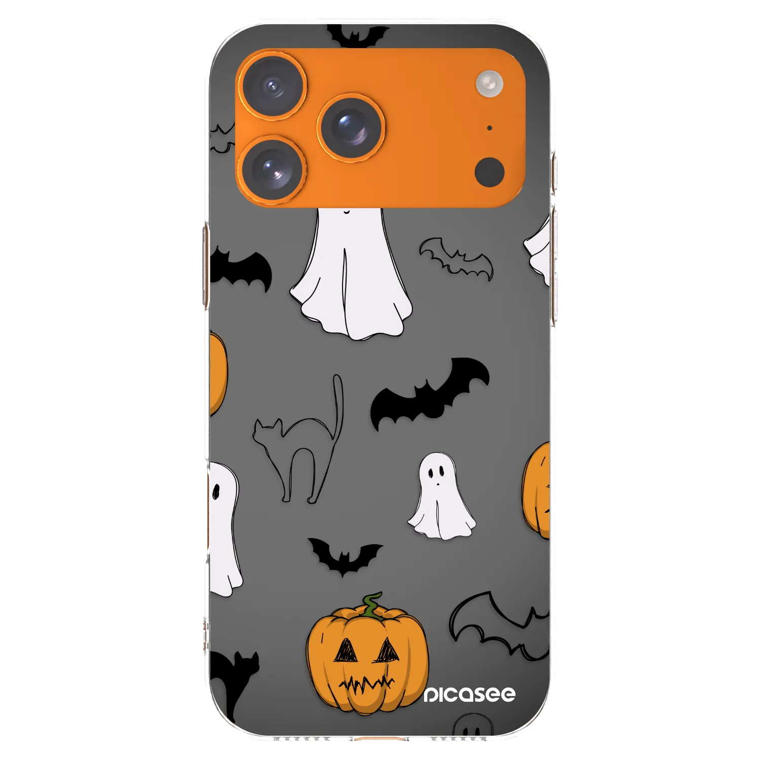 Picasee husă transparentă din silicon pentru Apple iPhone 17 Pro Max - Spooky crew