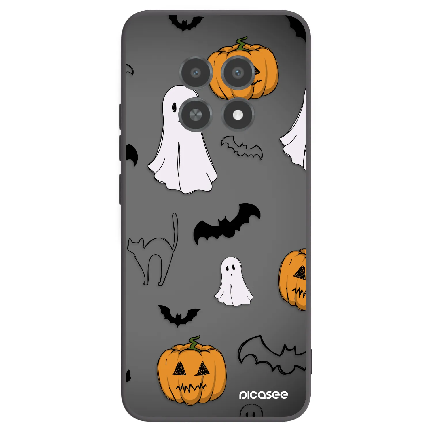 Picasee husă neagră din silicon pentru Realme 12X - Spooky crew