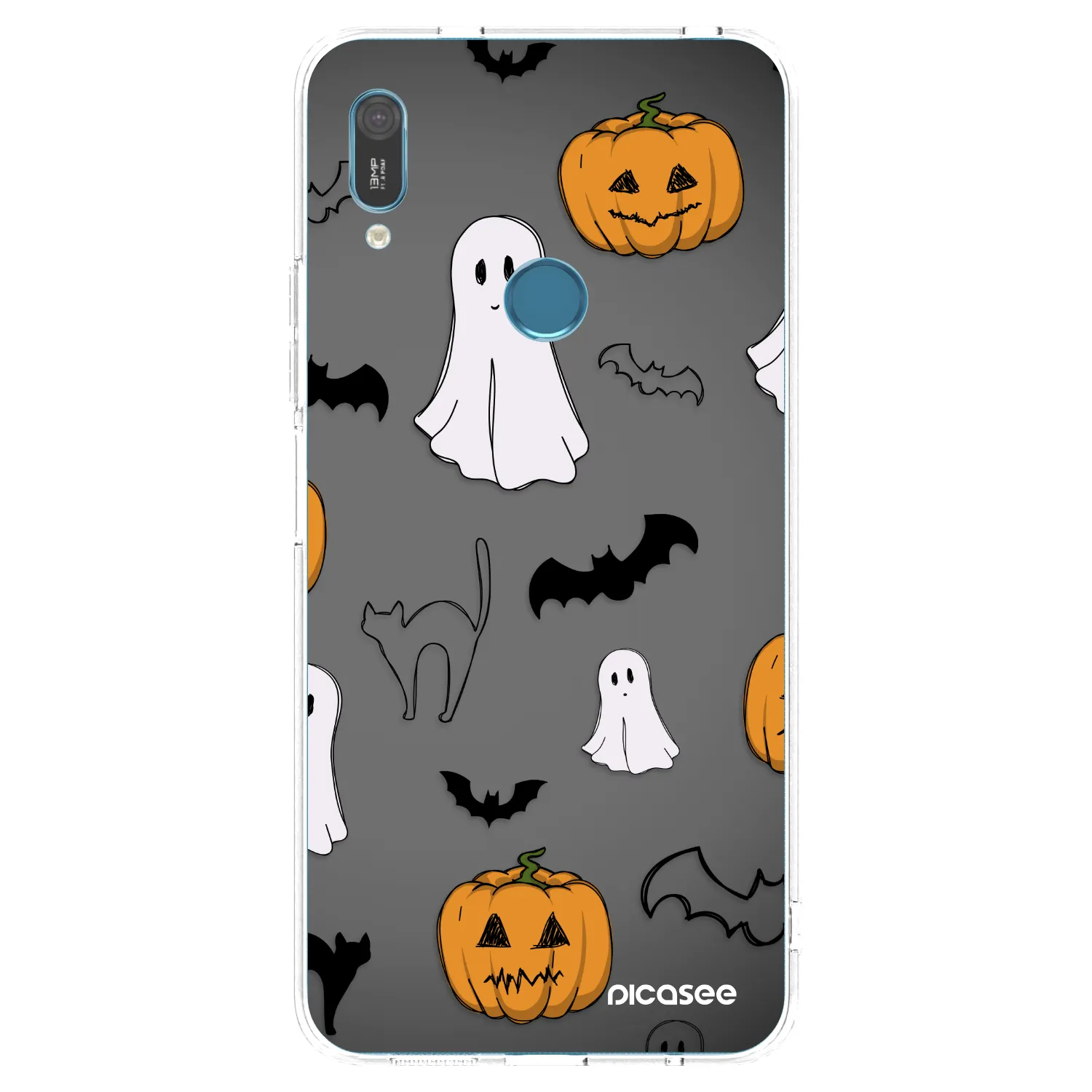 Picasee husă transparentă din silicon pentru Huawei Y6 2019 - Spooky crew