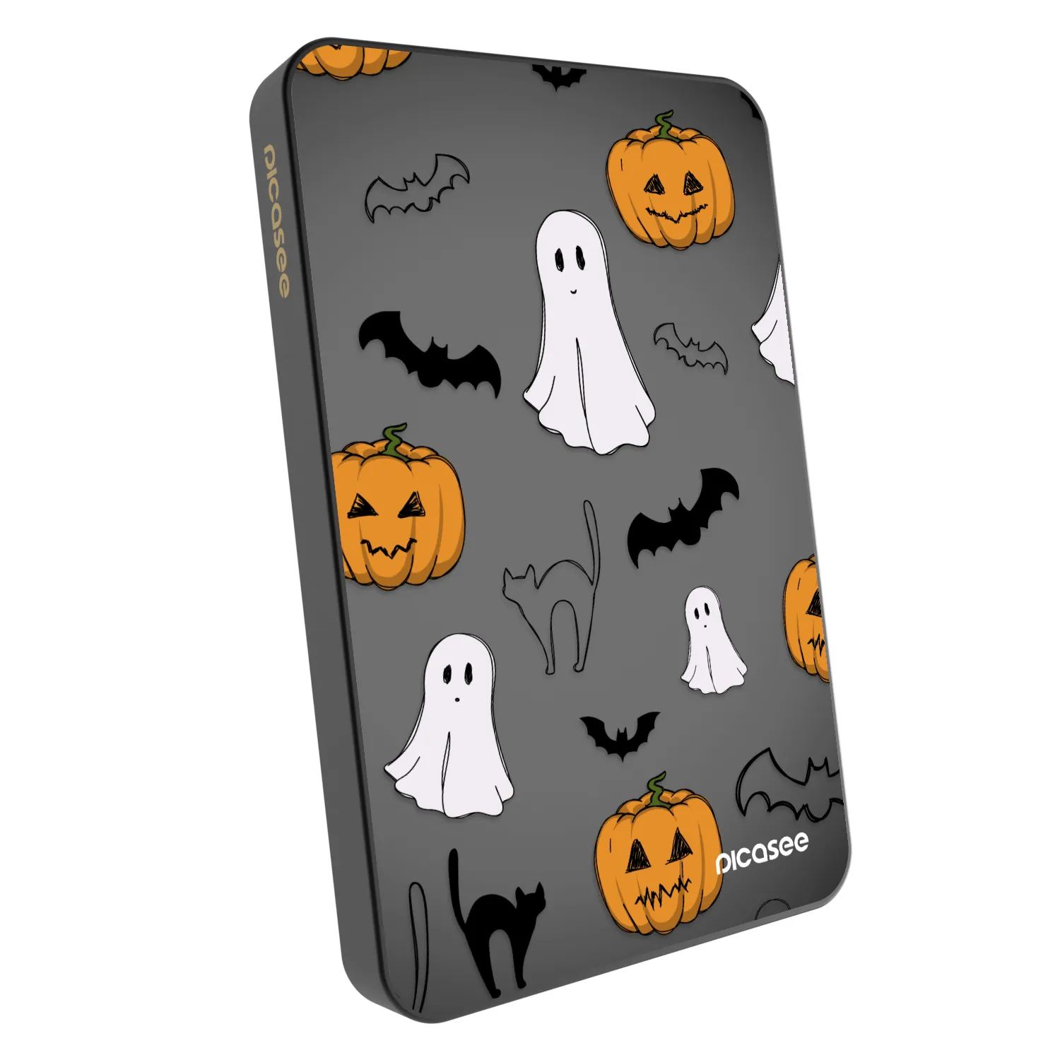 Picasee Powerbank cu MagSafe 5 000 mAh Gri - Spooky crew
