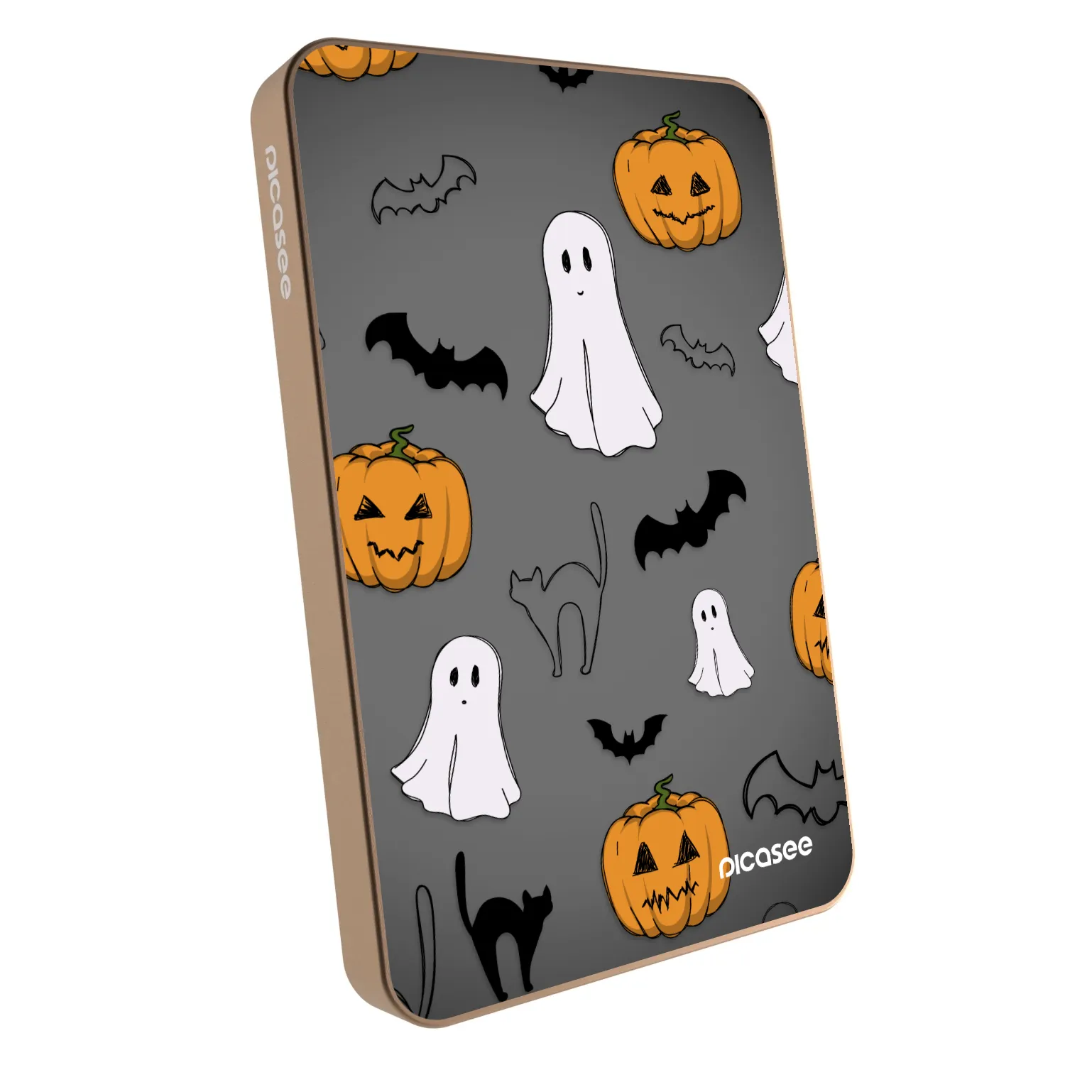 Picasee Powerbank cu MagSafe 5 000 mAh De aur - Spooky crew