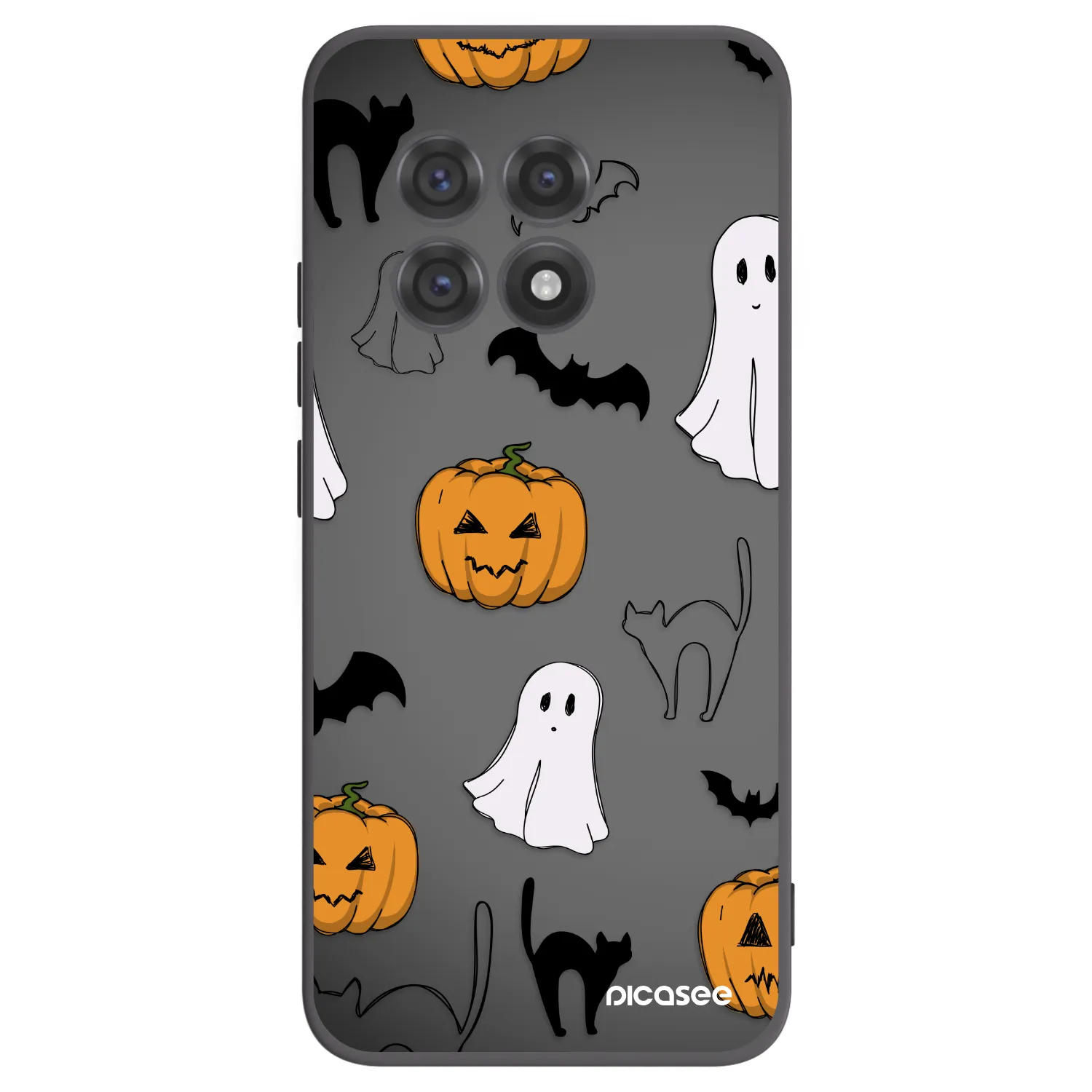 Picasee husă neagră din silicon pentru OnePlus 13R 5G - Spooky crew