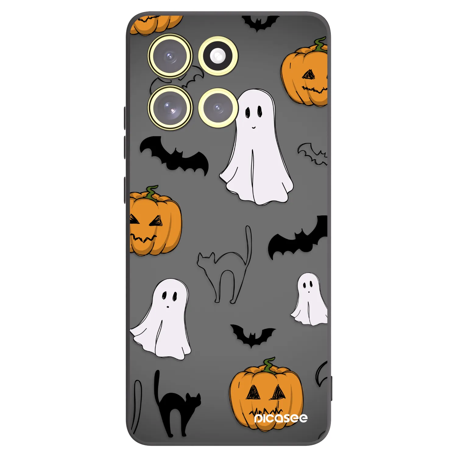 Picasee husă neagră din silicon pentru Motorola Moto G86 5G - Spooky crew