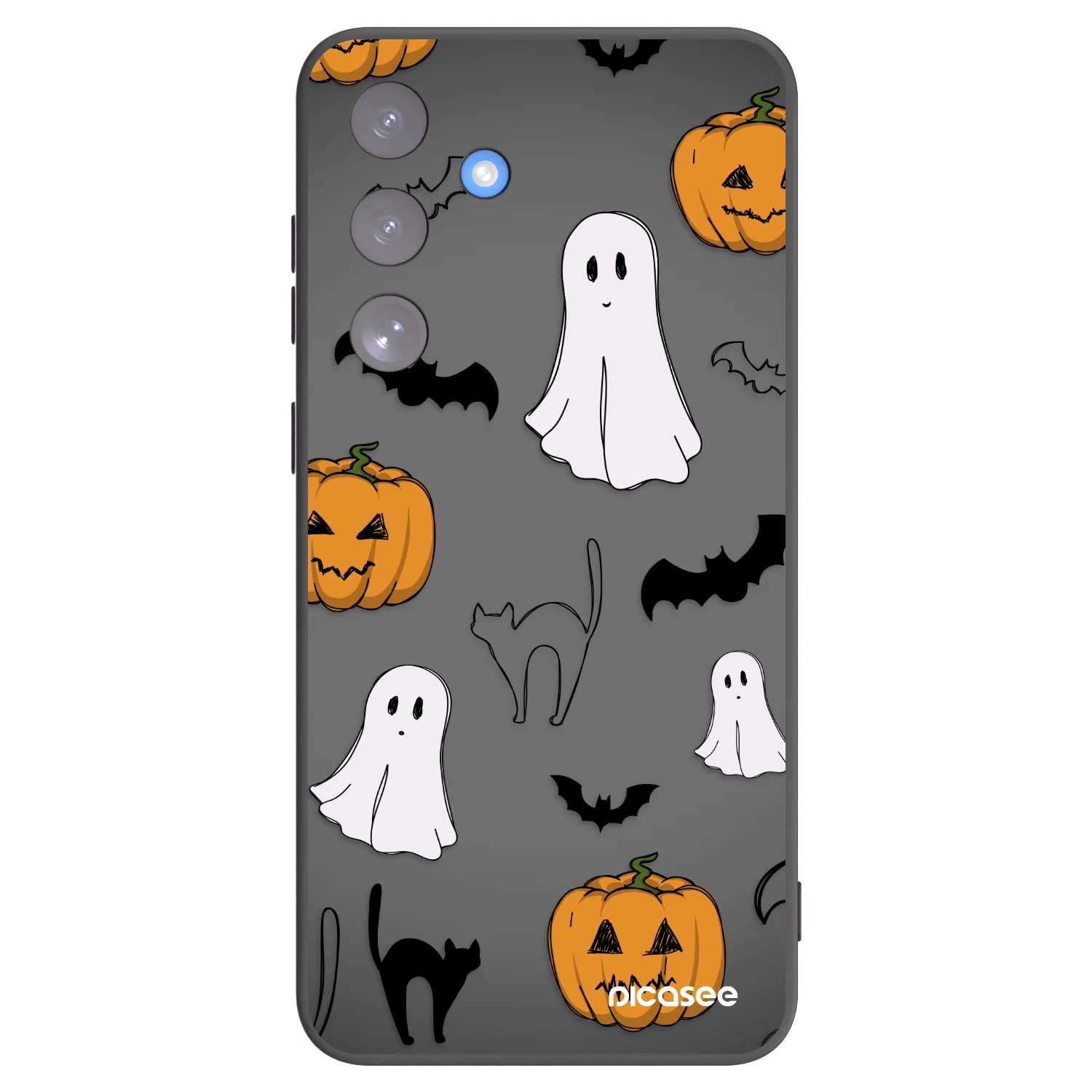 Picasee husă neagră din silicon pentru Samsung Galaxy S25 FE 5G - Spooky crew