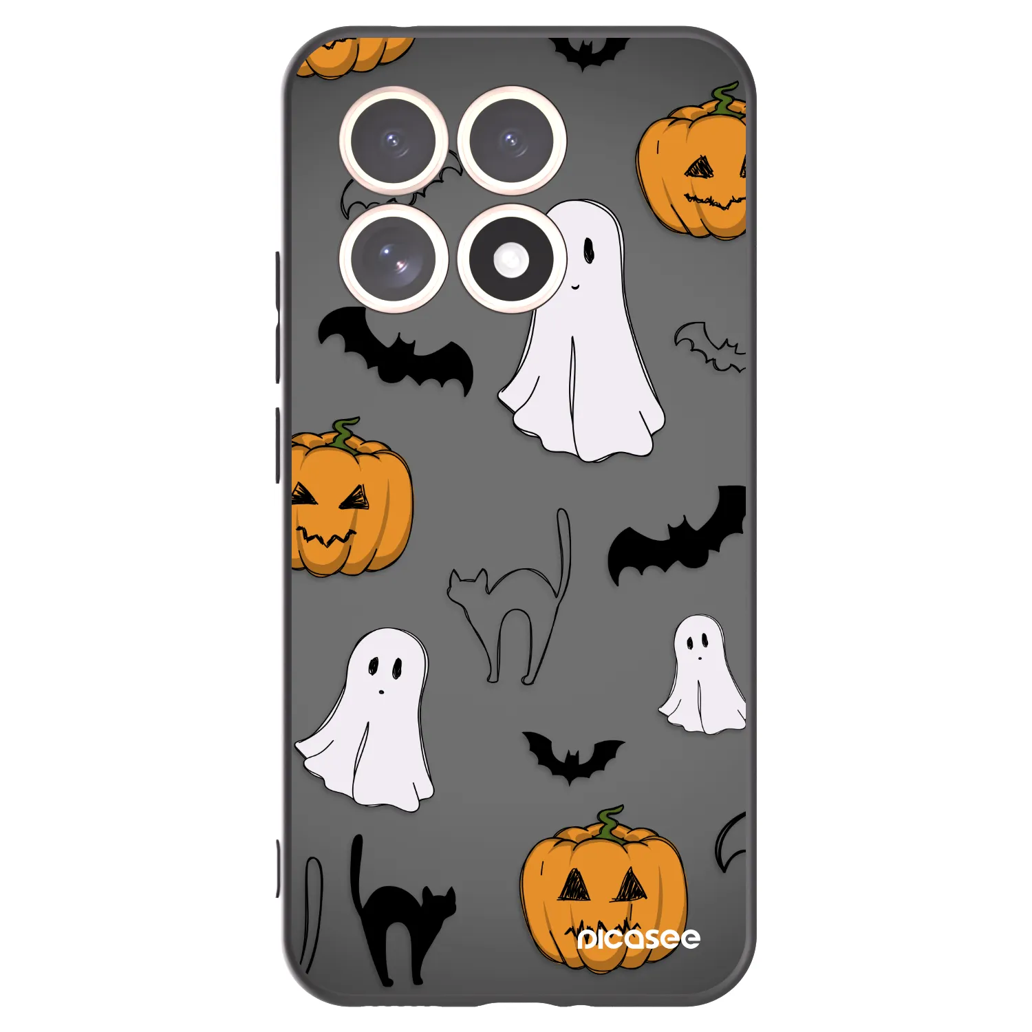 Picasee husă neagră din silicon pentru Xiaomi 15T - Spooky crew