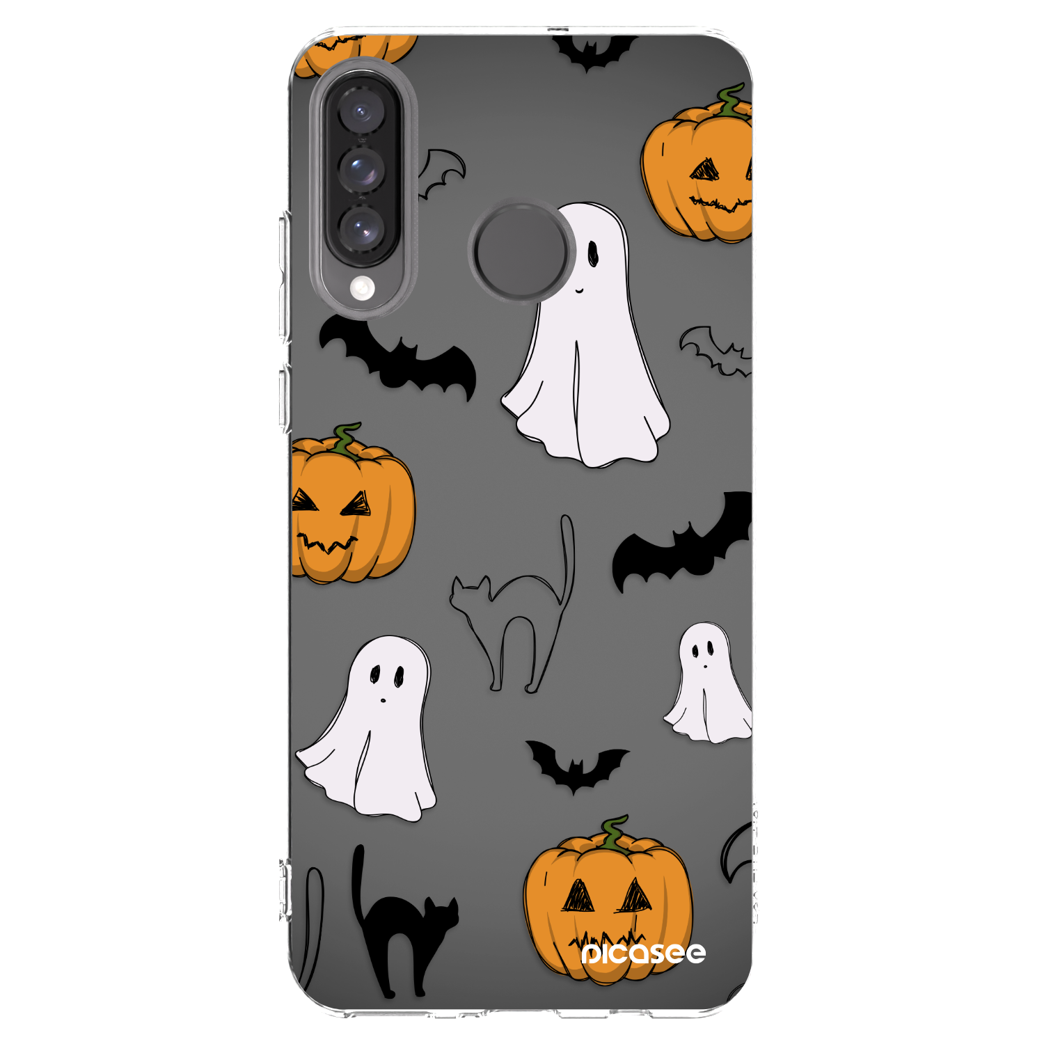 Picasee husă transparentă din silicon pentru Huawei P30 Lite - Spooky crew