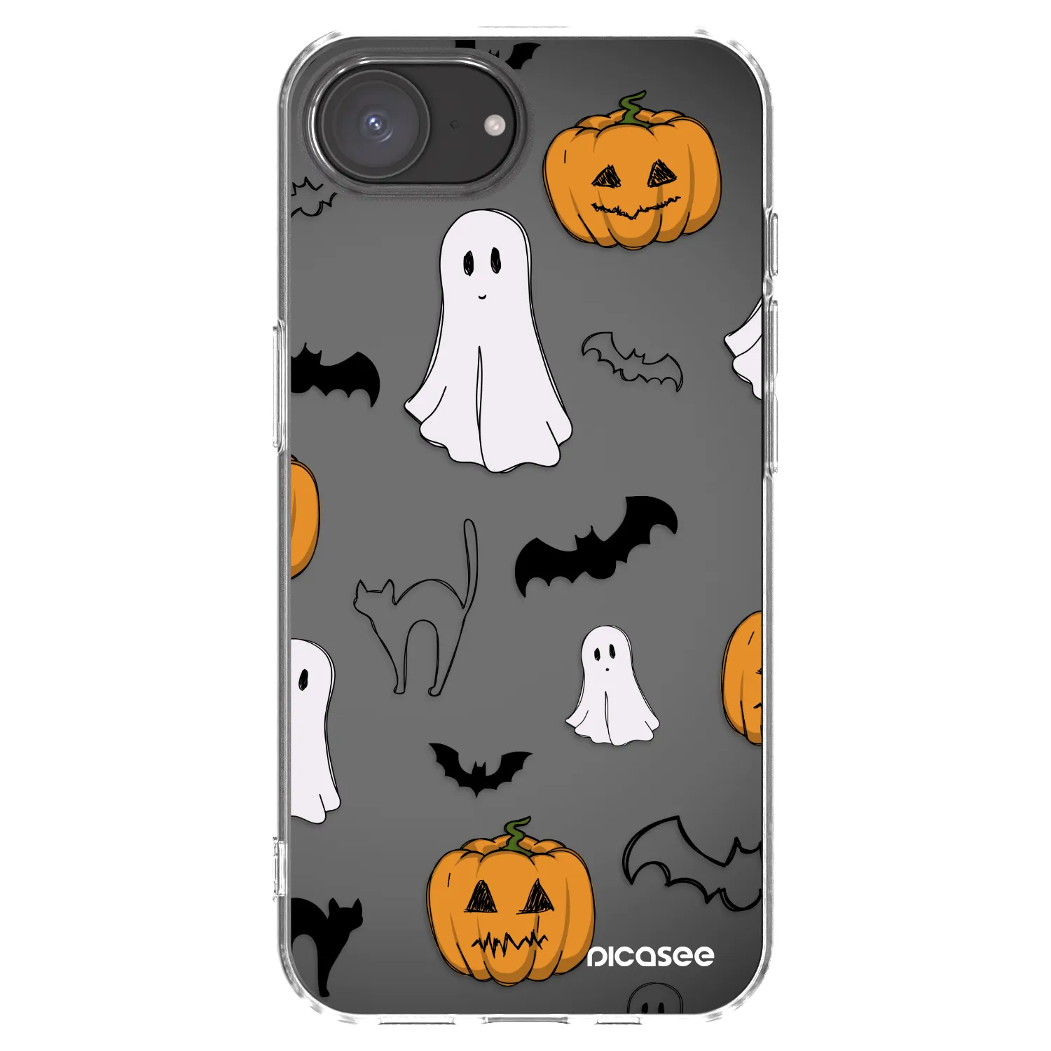 Picasee husă transparentă din silicon pentru Apple iPhone 17e - Spooky crew