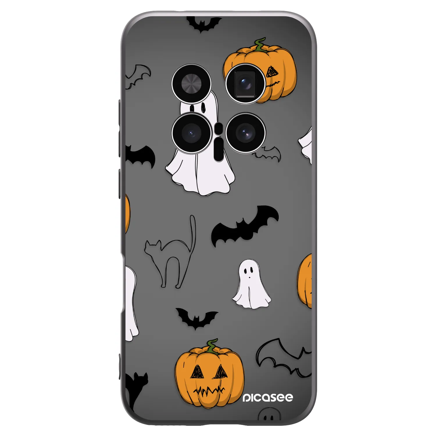 Picasee husă neagră din silicon pentru Honor Magic8 Pro 5G - Spooky crew