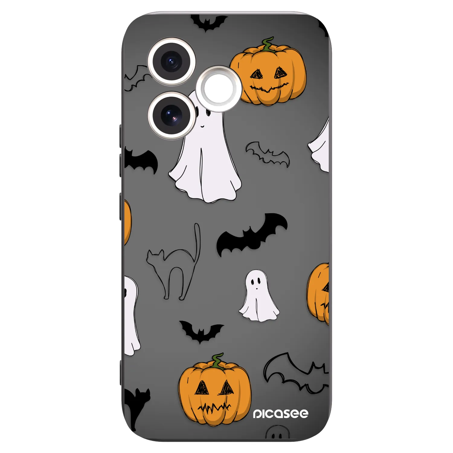 Picasee husă neagră din silicon pentru Honor 600 Lite - Spooky crew