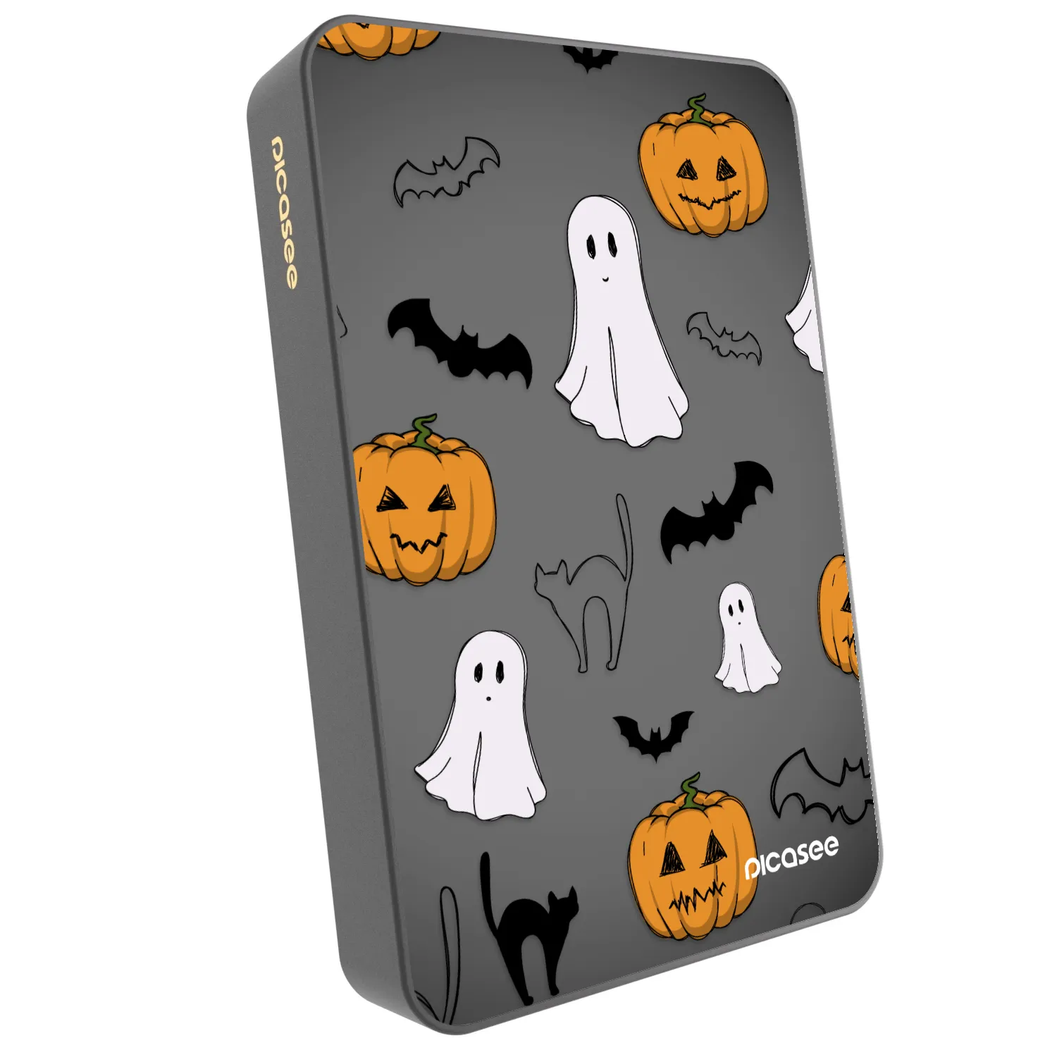 Picasee Powerbank cu MagSafe 10 000 mAh Gri - Spooky crew