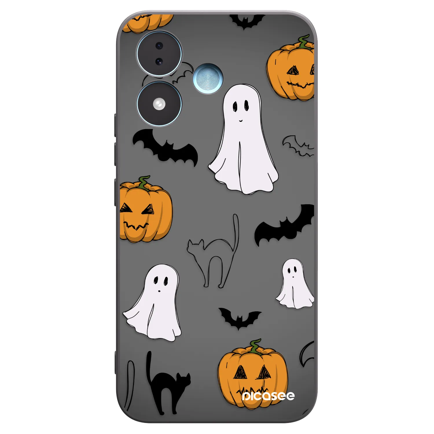 Picasee husă neagră din silicon pentru Xiaomi Redmi Note 17 5G - Spooky crew