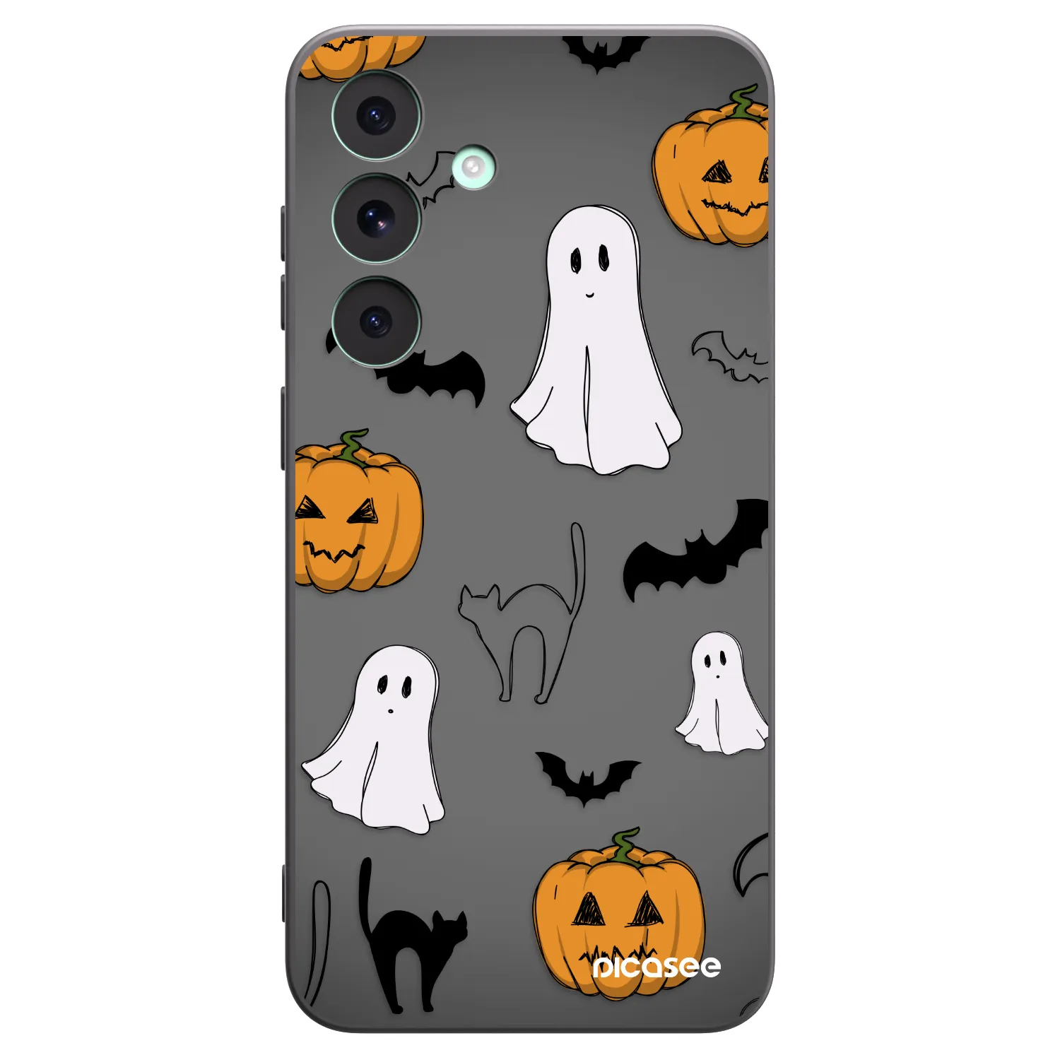 Picasee husă neagră din silicon pentru Samsung Galaxy S26 FE - Spooky crew