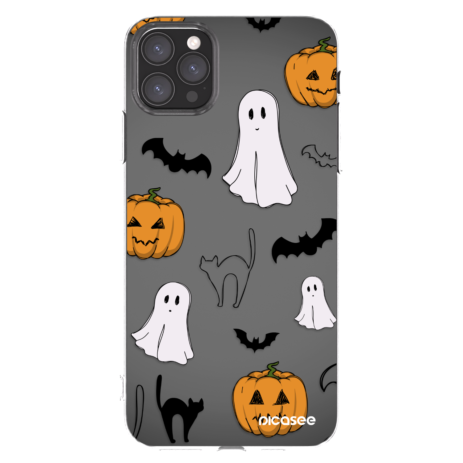 Picasee husă transparentă din silicon pentru Apple iPhone 11 Pro Max - Spooky crew
