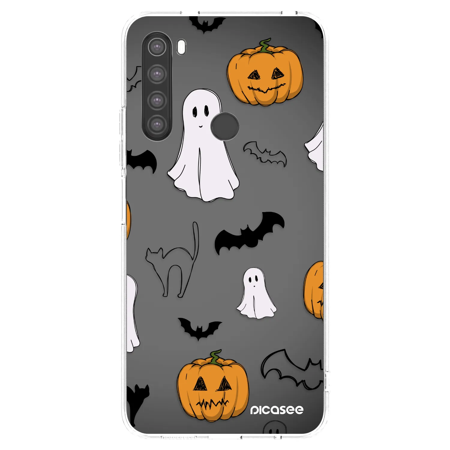 Picasee husă transparentă din silicon pentru Xiaomi Redmi Note 8 - Spooky crew