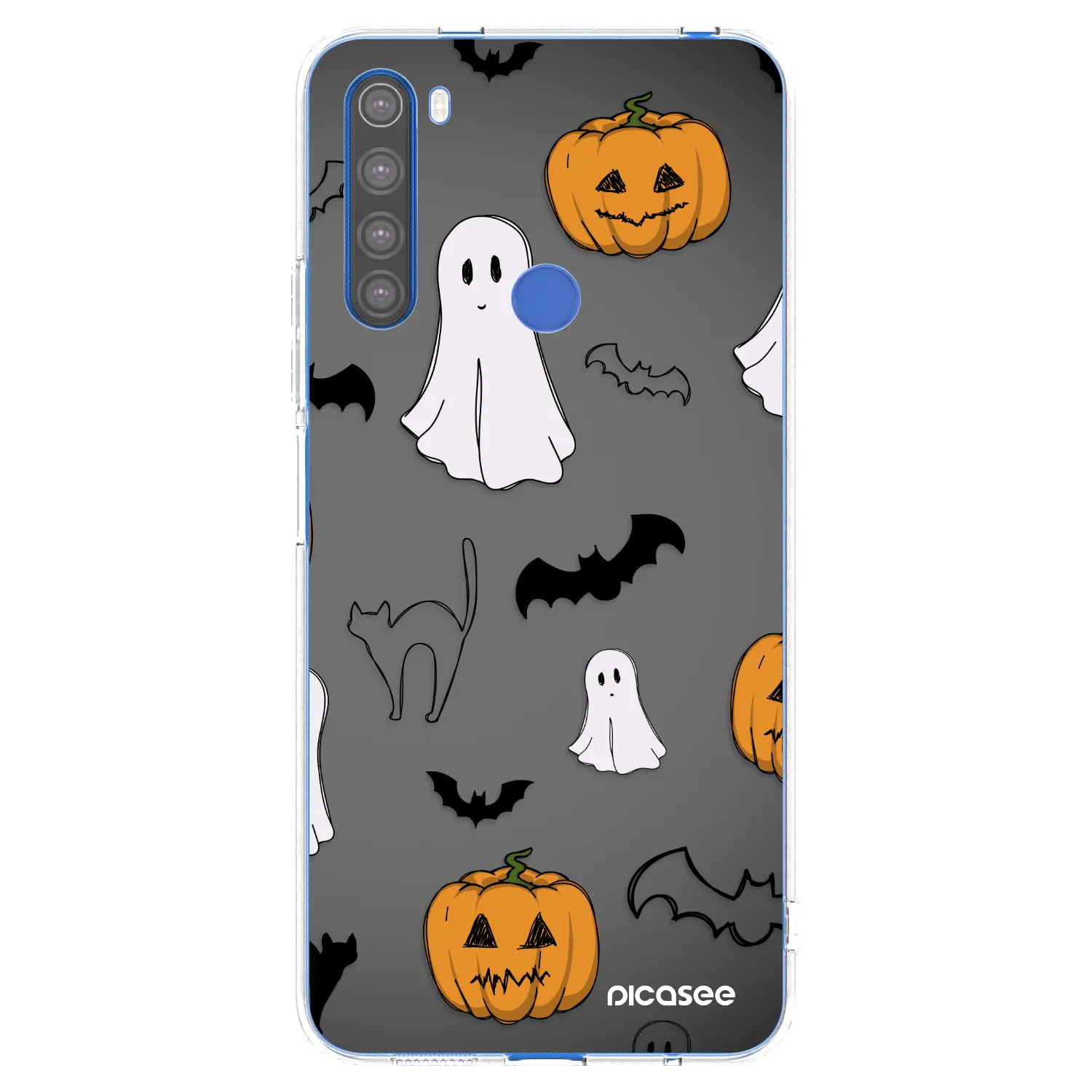 Picasee husă transparentă din silicon pentru Xiaomi Redmi Note 8T - Spooky crew