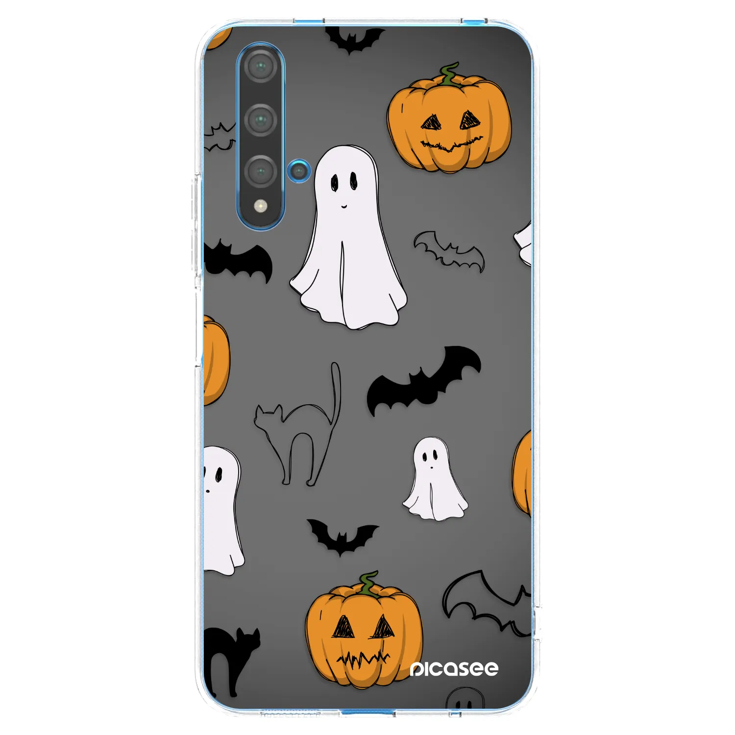 Picasee husă transparentă din silicon pentru Huawei Nova 5T - Spooky crew