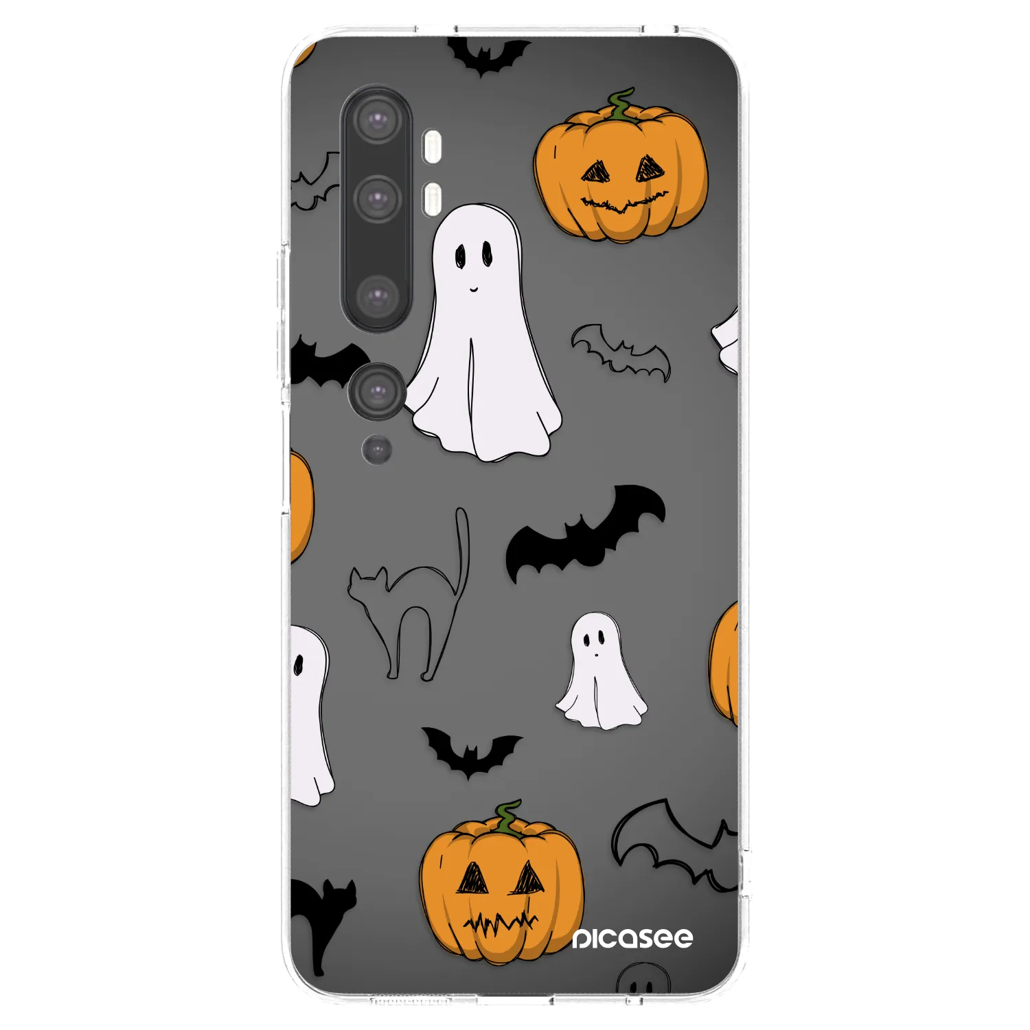 Picasee husă transparentă din silicon pentru Xiaomi Mi Note 10 (Pro) - Spooky crew