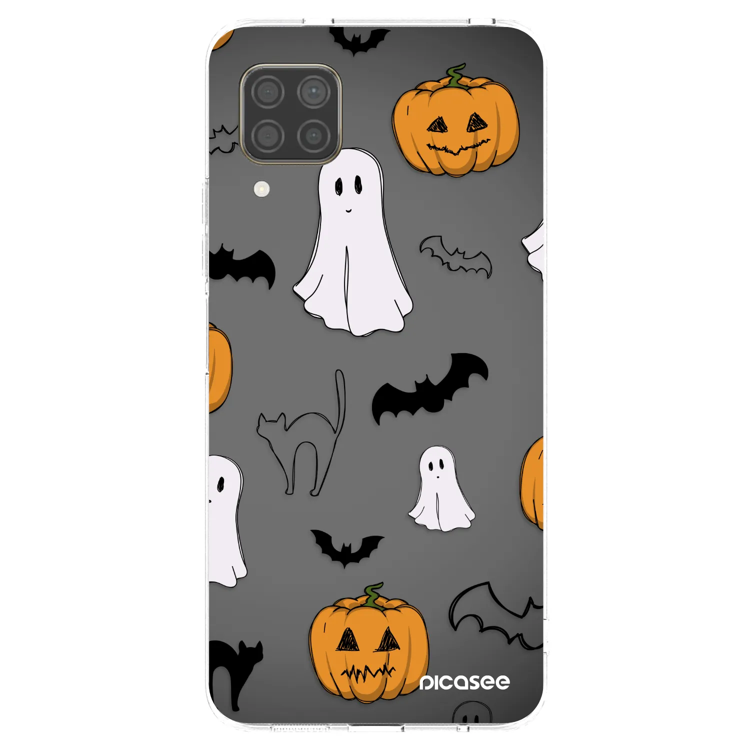 Picasee husă transparentă din silicon pentru Huawei P40 Lite - Spooky crew