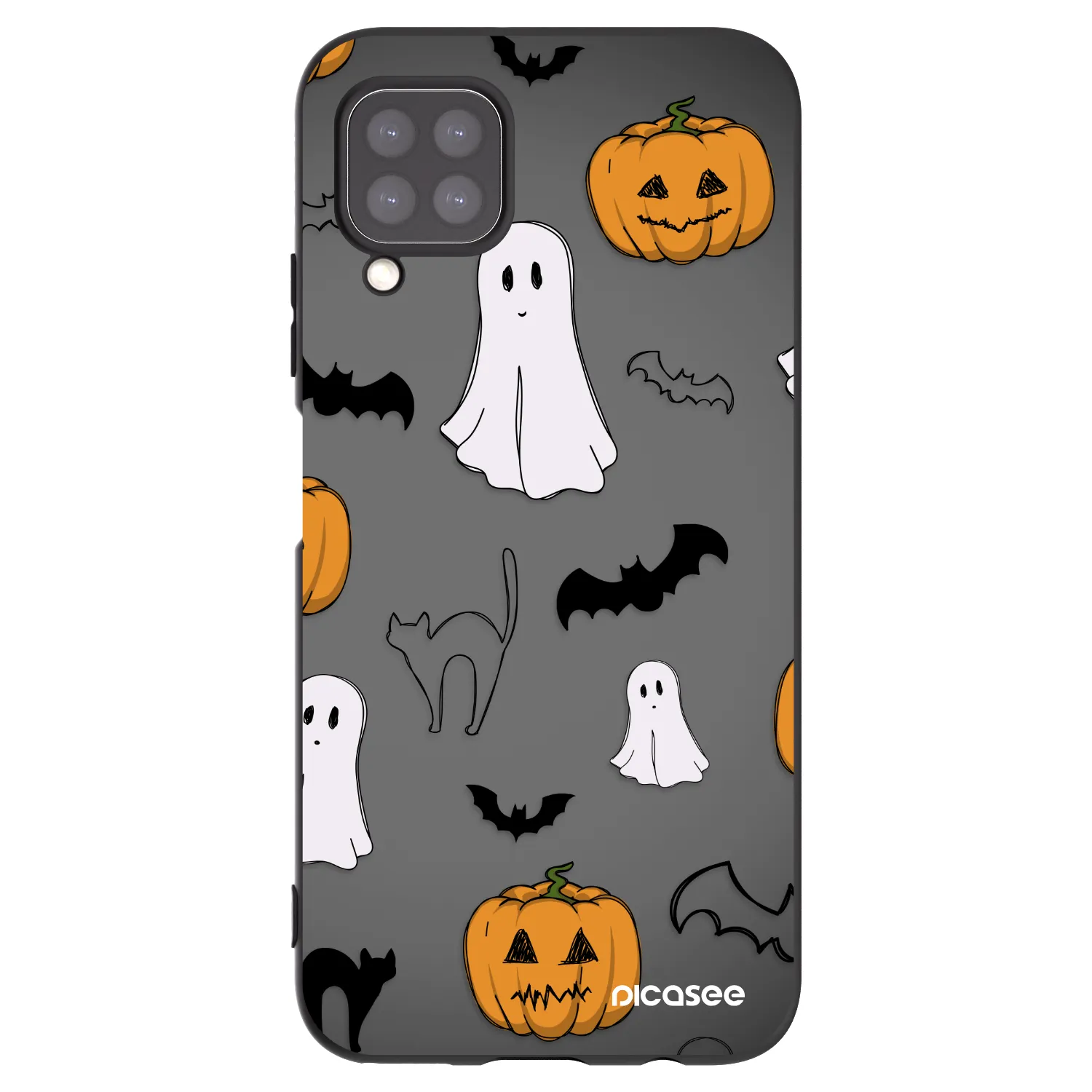 Picasee husă neagră din silicon pentru Huawei P40 Lite - Spooky crew