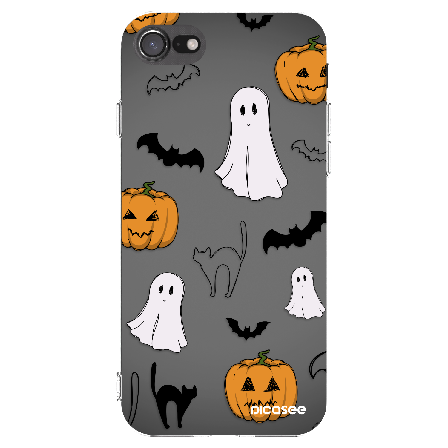 Picasee husă transparentă din silicon pentru Apple iPhone SE 2020 - Spooky crew