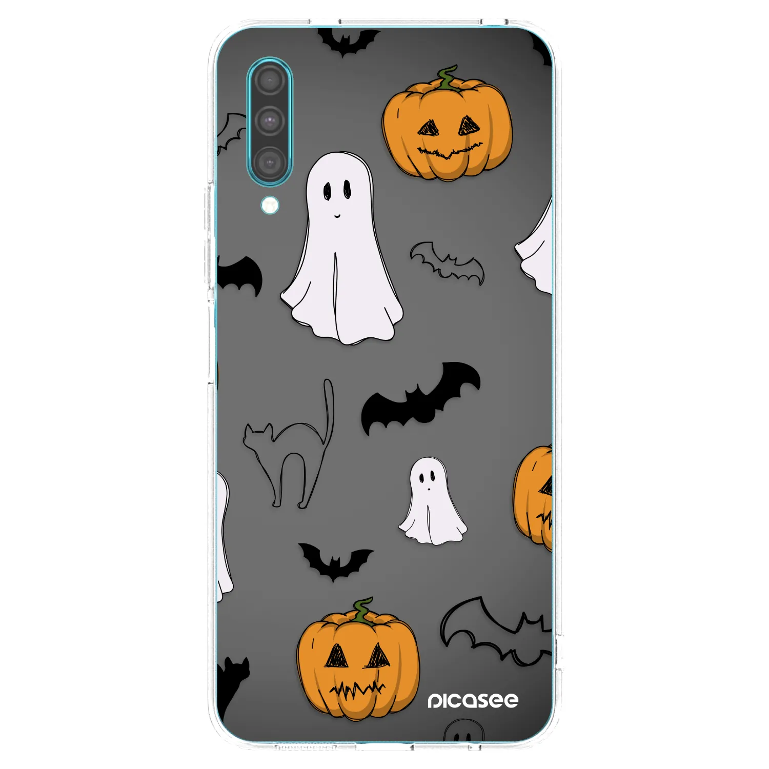 Picasee husă transparentă din silicon pentru Samsung Galaxy A30s A307F - Spooky crew