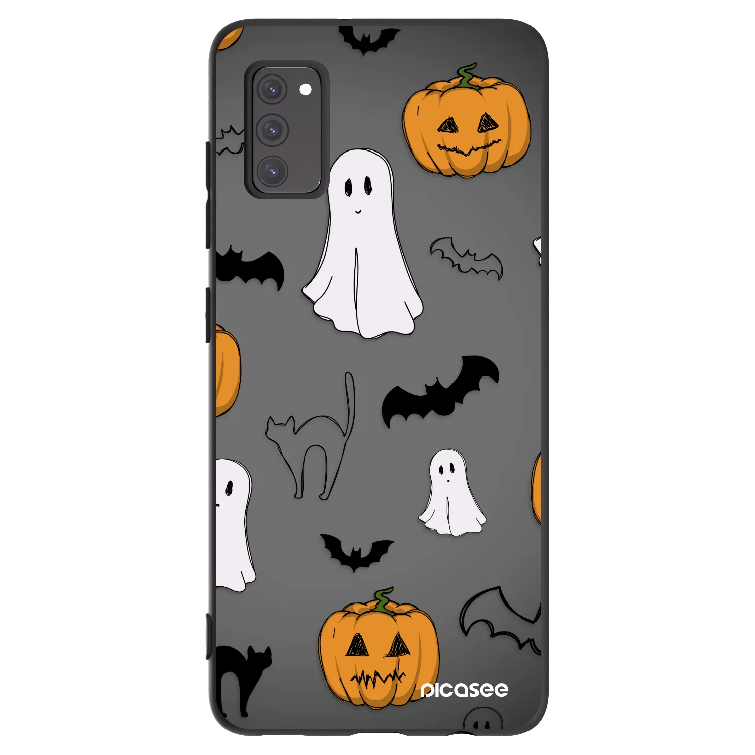 Picasee husă neagră din silicon pentru Samsung Galaxy A41 A415F - Spooky crew