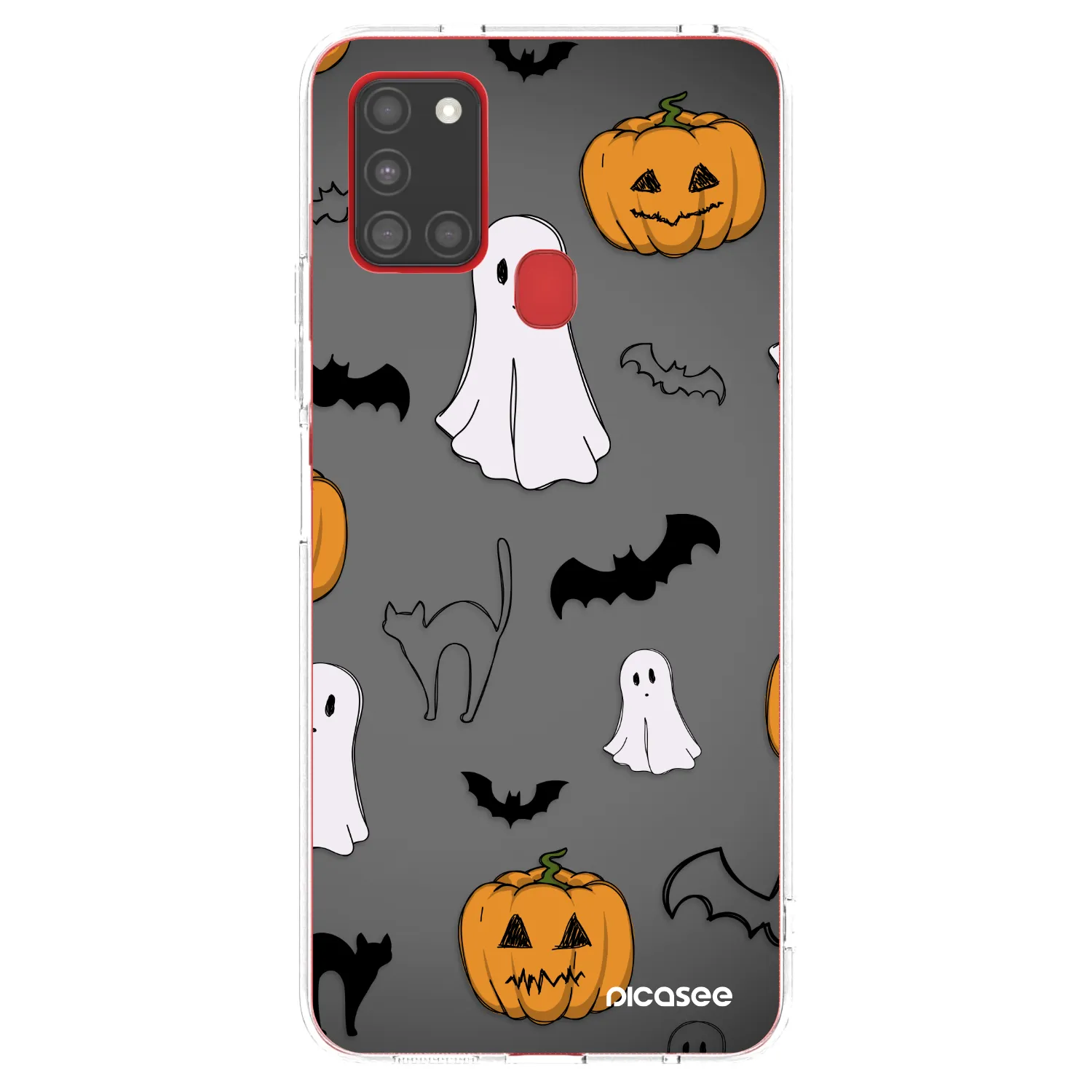 Picasee husă transparentă din silicon pentru Samsung Galaxy A21s - Spooky crew