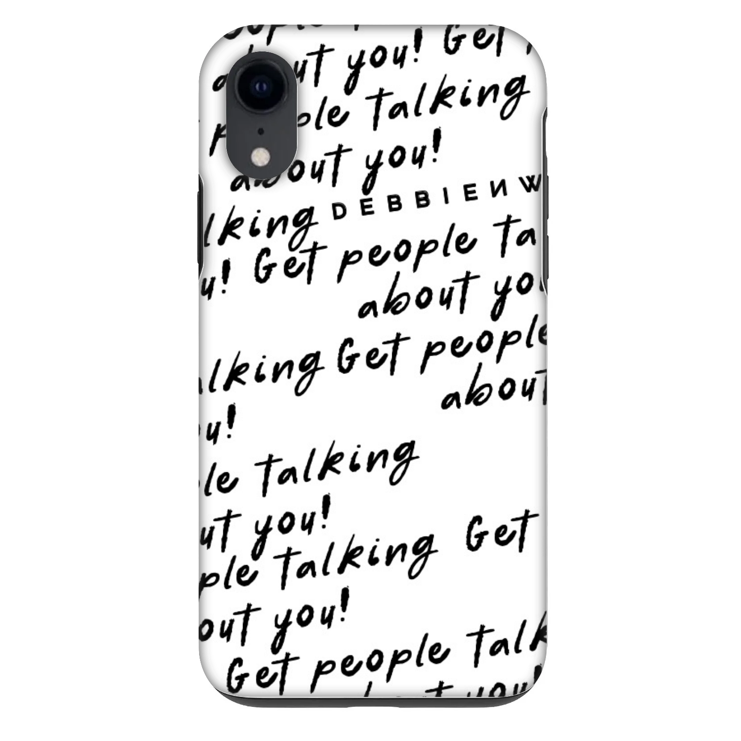 Picasee Fashion Case pentru Apple iPhone XR - GET PEOPLE TALK ABOUT YOU