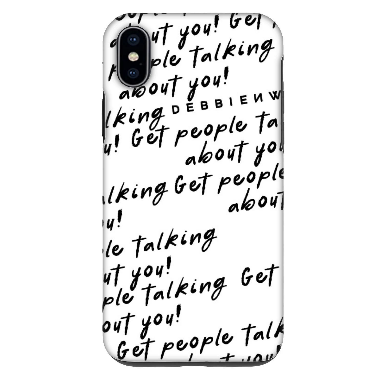 Picasee Fashion Case pentru Apple iPhone XS Max - GET PEOPLE TALK ABOUT YOU