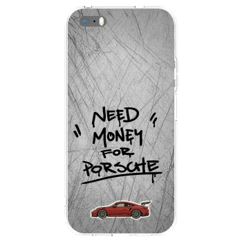 Picasee husă transparentă din silicon pentru Apple iPhone 5/5S/SE - Grey Drift