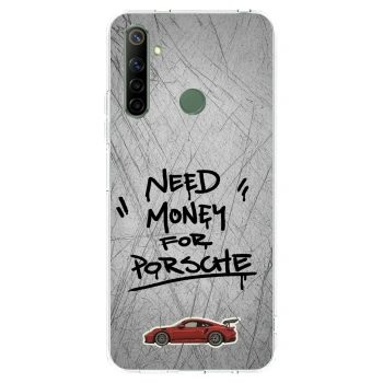 Picasee husă transparentă din silicon pentru Realme 6i - Grey Drift