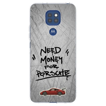 Picasee husă transparentă din silicon pentru Motorola Moto G9 Play - Grey Drift