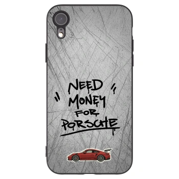 Picasee husă neagră din silicon pentru Apple iPhone XR - Grey Drift