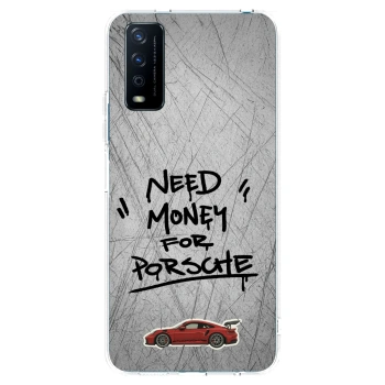 Picasee husă transparentă din silicon pentru Vivo Y11s - Grey Drift
