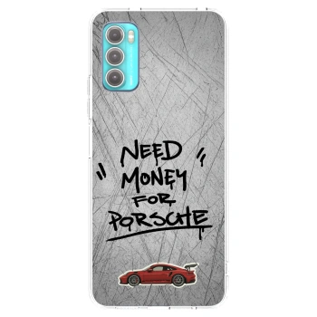 Picasee husă transparentă din silicon pentru Motorola Moto G60 - Grey Drift