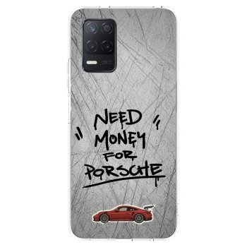 Picasee husă transparentă din silicon pentru Realme 8 5G - Grey Drift