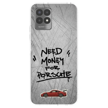 Picasee husă transparentă din silicon pentru Realme 8i - Grey Drift