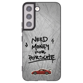Picasee husă neagră din silicon pentru Samsung Galaxy S22 5G - Grey Drift