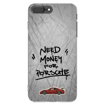 Picasee husă transparentă din silicon pentru Apple iPhone 7 Plus - Grey Drift