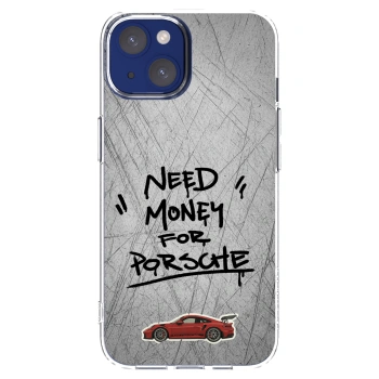 Picasee husă transparentă din silicon pentru Apple iPhone 14 - Grey Drift